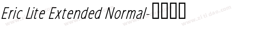 Eric Lite Extended Normal字体转换